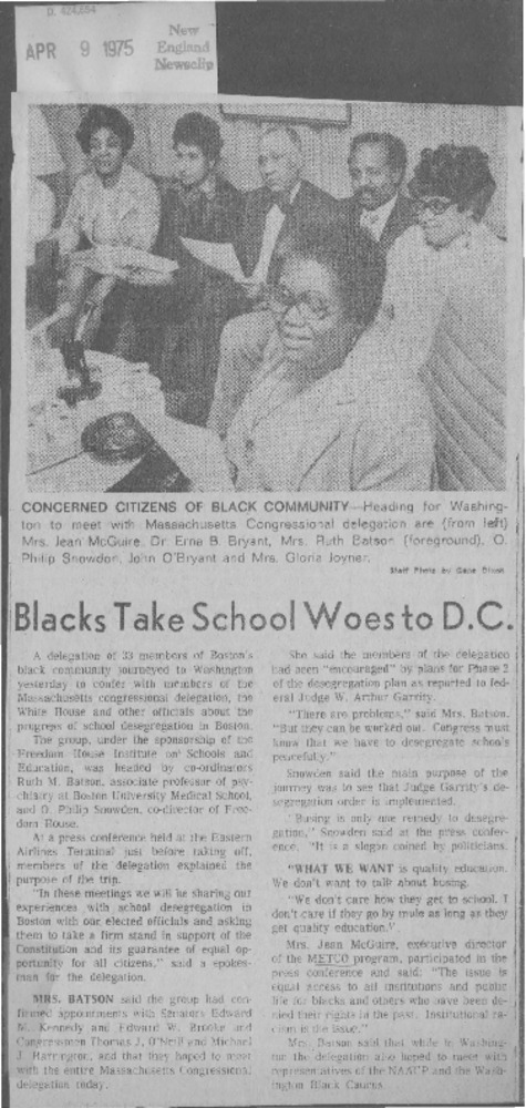 Blacks Take School Woes To Dc