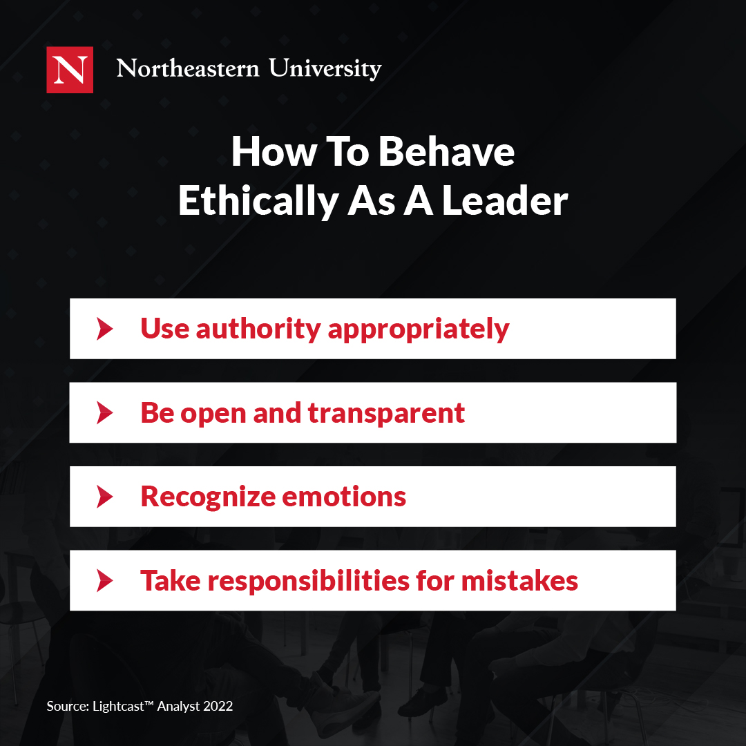 Behave Ethically As A Leader