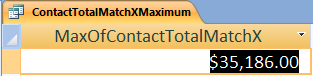 ContactTotalMatchXMaximum Data
